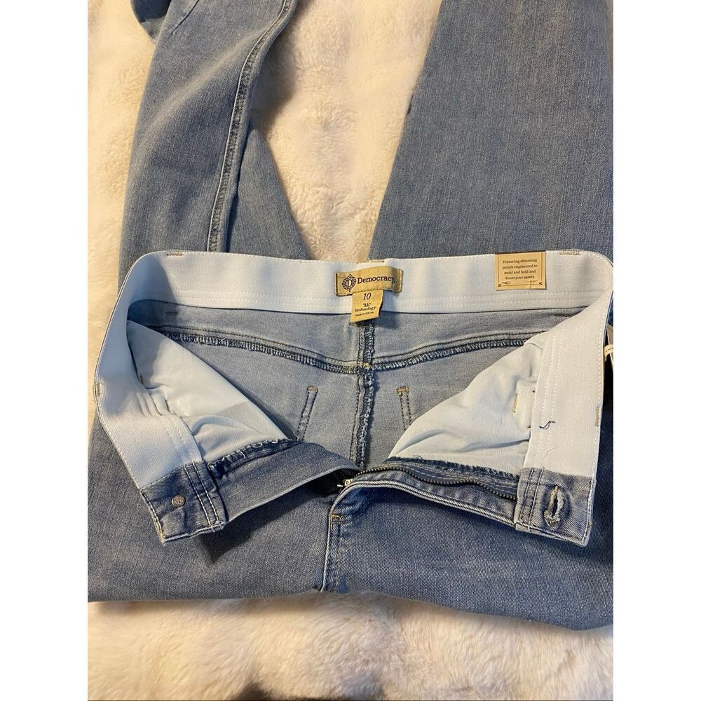 Democracy Ab Technology Skyrise Mold & Hold Jeans W/ Booty Lift Sz 10 NWT - Picture 8 of 14